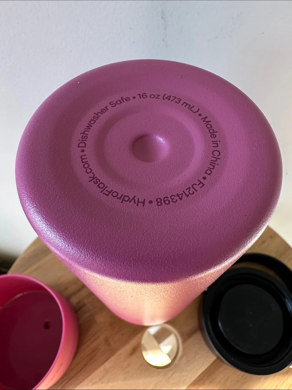 HydroFlask 16oz Wide Mouth Bottle with Flex Cap Lid and Silicone Boot